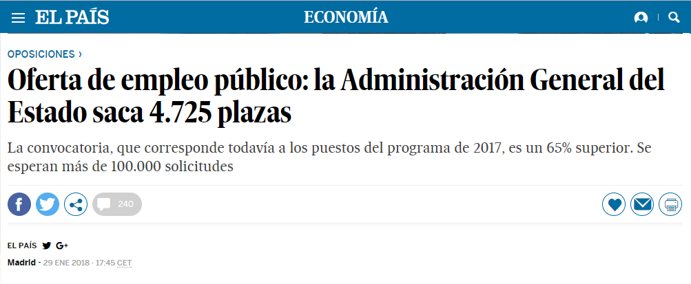 oferta de empleo público