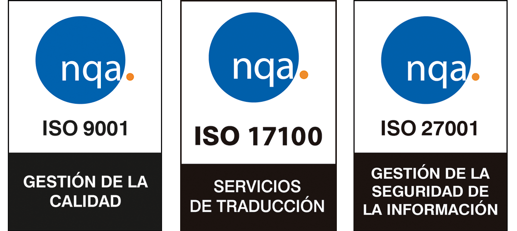 Certificados de Calidad Traducciones Tridiom